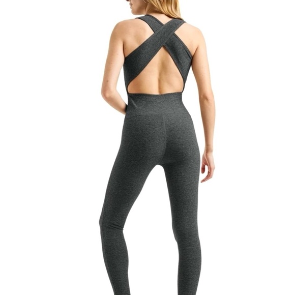 Year of Ours Women’s Stretch Onesie in Charcoal Gray, Size Small - Picture 2 of 16